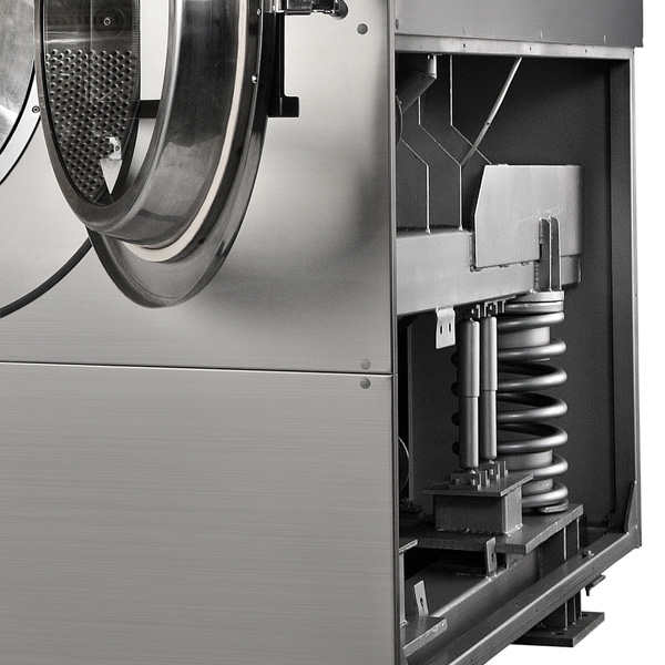 廣州廣屹智能主營的全自動工業洗衣機用于對各種棉織、毛紡、麻類、化纖、混紡等衣物布草的洗滌