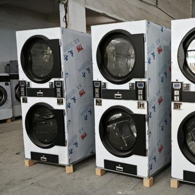 自助洗衣店福音！全自動雙層烘干機，雙層同烘效率拉滿